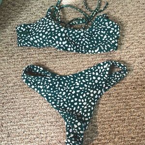 Zaful Green Bikini Set